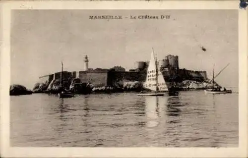 Ak Marseille Bouches du Rhône, Chateau d'If