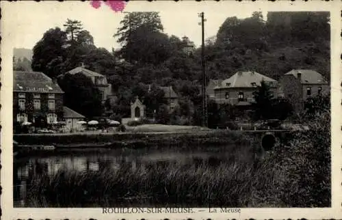 Ak Rouillon-sur-Meuse Wallonien Namur, La Meuse