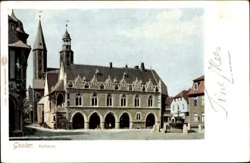 Ak Goslar am Harz, Rathaus