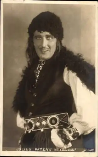 Ak Opernsänger Julius Patzak, Schwanda, Portrait