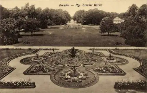 Ak Dresden Altstadt, Königlicher Großer Garten