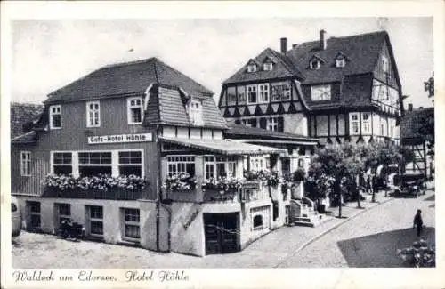 Ak Waldeck am Edersee, Hotel Höhle