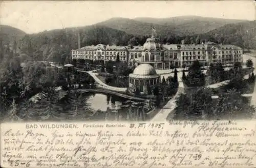 Ak Bad Wildungen in Hessen, Fürstliches Badehotel