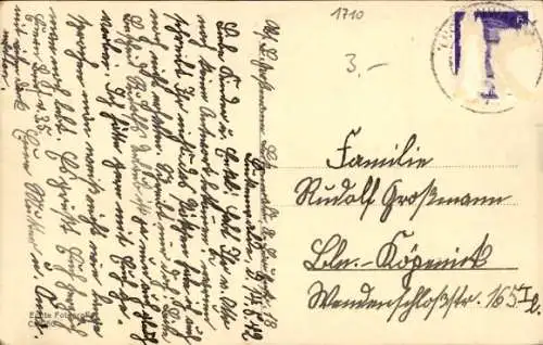 Ak Luckenwalde in Brandenburg, Nuthe-Brücke, Marktturm