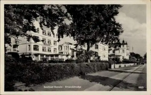 Ak Ostseebad Bansin Heringsdorf auf Usedom, Strandstraße, Haus Germania
