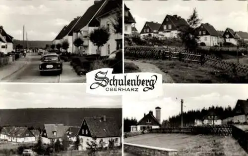 Ak Schulenberg Oberharz, Teilansichten, Straßenpartie, Gaststätte Bergklause, Inh. Alfred Benecke