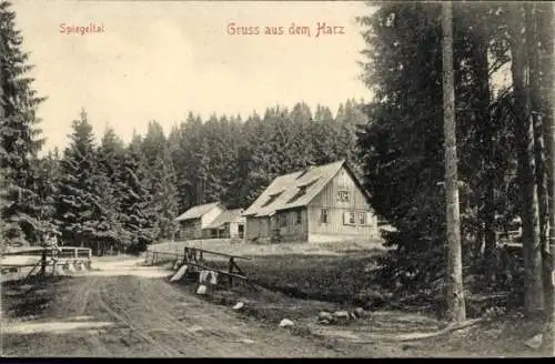 Ak Clausthal Zellerfeld im Oberharz, Spiegeltal