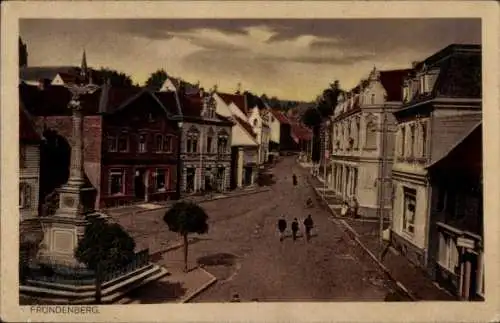 Ak Fröndenberg an der Ruhr, Teilansicht, Denkmal