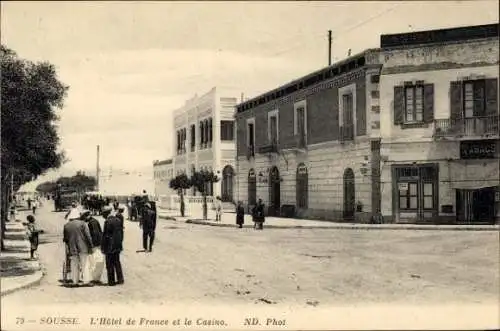 Ak Sousse Tunesien, das Hotel de France und das Casino