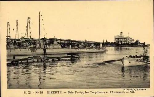 Ak Bizerte Tunesien, Ponty Bay, die Torpedoboote und die Admiralität