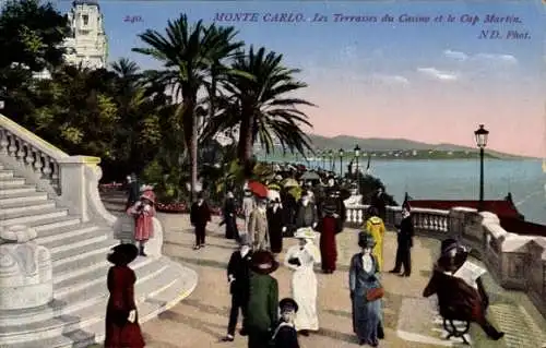 Ak Monte Carlo Monaco, Les Terrasses du Casino und Cap Martin