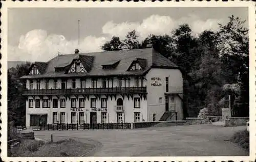 Ak Bellevaux Ligneuville Malmédy Wallonien Lüttich, Hotel Rupp, Denkmal