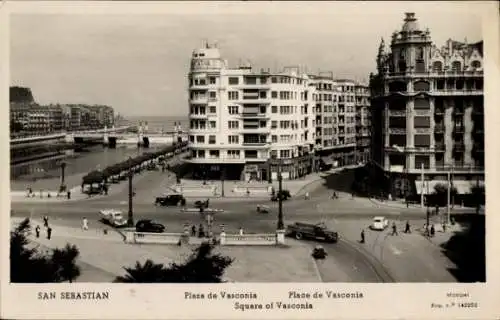 Ak Donostia San Sebastián Baskenland, Plaza de Vasconia