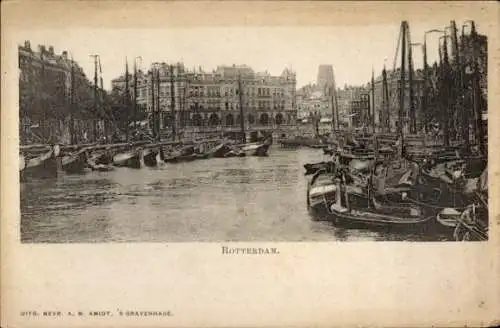 Ak Rotterdam Südholland Niederlande, Hafen
