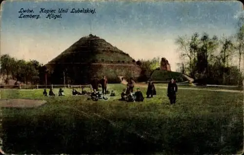 Ak Lwiw Lwów Lemberg Ukraine, Hügel