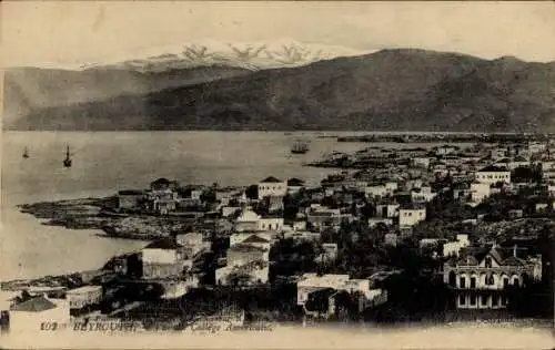 Ak Beirut Beirut Libanon, Blick auf das American College