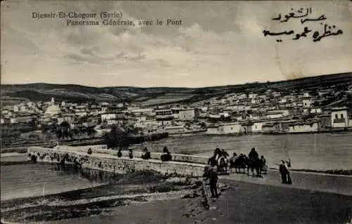 Ak Djessir El Chogour Syrien, Panorama Générale, avec le pont