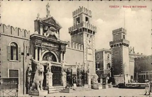 Ak Venedig Venedig Venetien, Entrata dell Arsenale