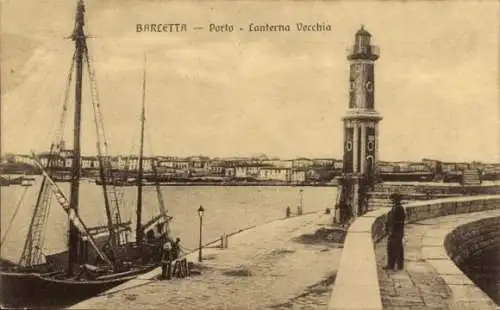 Ak Barletta Puglia, Porto, Lanterna Vecchia, Leuchtturm