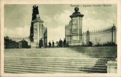 Ak Tarent Taranto Puglia, Ingresso Giardini Peripato