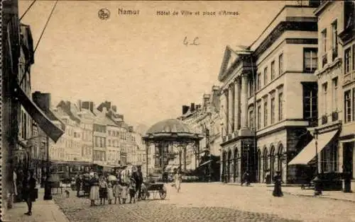 Ak Namur Wallonien, Rathaus, Place d’Armes