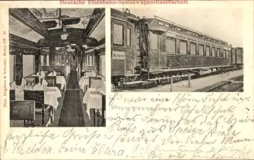 Ak Deutsche Eisenbahn-Speisewagen-Gesellschaft
