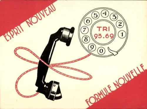 Ak Paris IX., Le Reseau Telephonique Moderne, Square Moncey