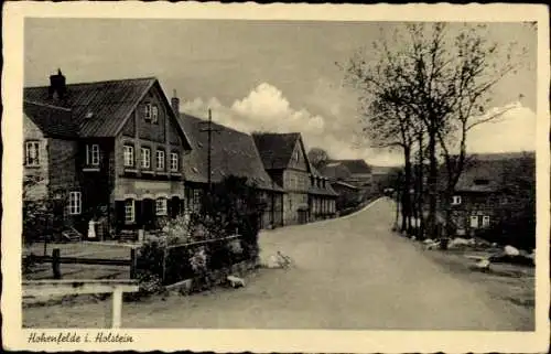 Ak Hohenfelde an der Ostsee Holstein, Straßenpartie