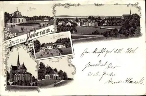Litho Bad Doberan, Stahlbad, Kamp, Tempel, Kirche, Panorama