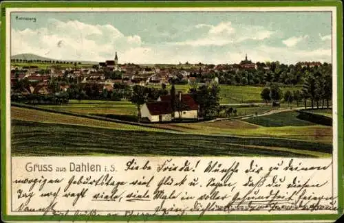 Litho Dahlen in Sachsen, Gesamtansicht, Collmberg