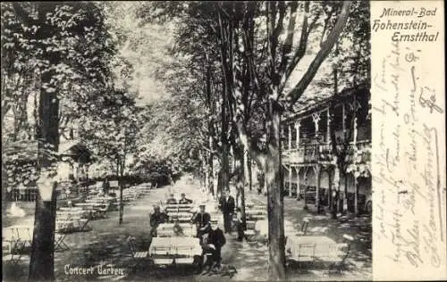 Ak Hohenstein Ernstthal in Sachsen, Mineral-Bad, Konzert Garten