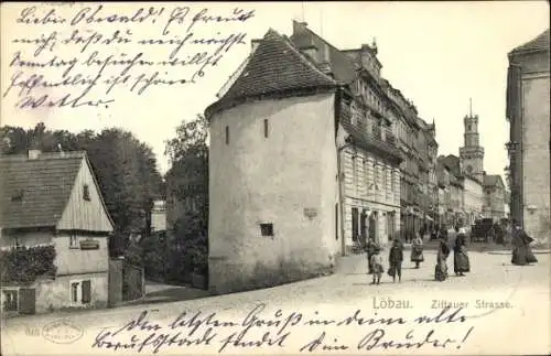 Ak Löbau in Sachsen, Zittauer Straße
