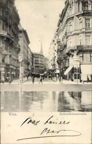 Ak Wien I., Rotenturmstraße