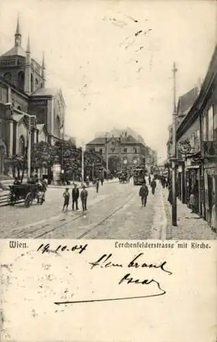 Ak Wien VII., Lerchenfelder Straße, Kirche