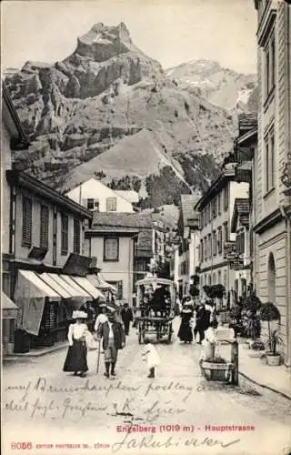 Ak Engelberg Kanton Obwalden Schweiz, Hauptstraße