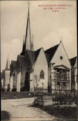 Postkarte Saint André les Vergers Aube, Die Kirche