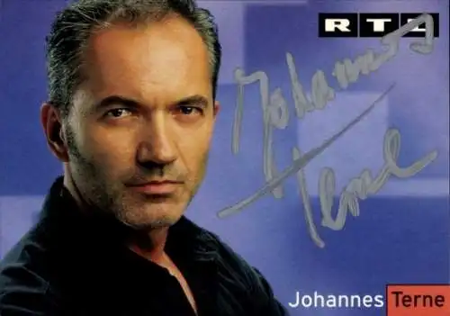 Ak Schauspieler Johannes Terne, Portrait, Autogramm, RTL
