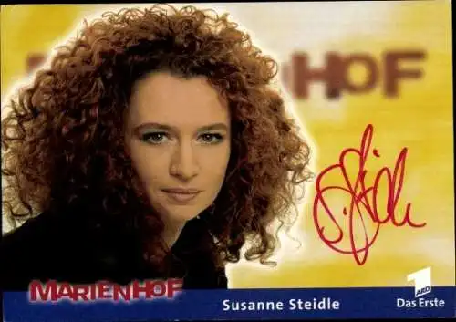 Ak Schauspielerin Susanne Steidle, Portrait, Autogramm, ARD, Serie Marienhof