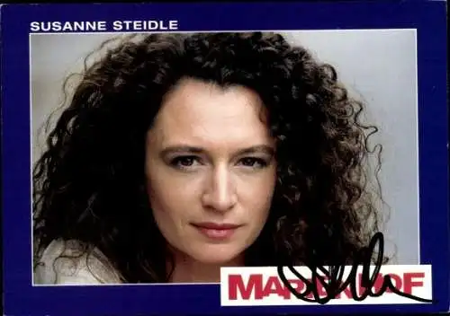 Ak Schauspielerin Susanne Steidle, Portrait, Autogramm, ARD, Serie Marienhof
