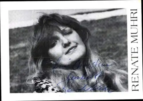Ak Schauspielerin Renate Muhrl, Portrait, Autogramm