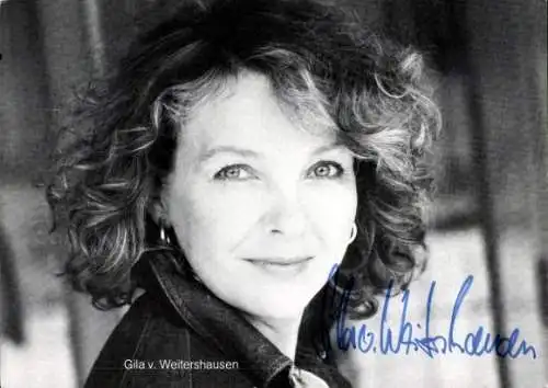 Ak Schauspielerin Gila v. Weitershausen, Portrait, Autogramm