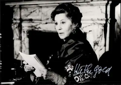 Foto Schauspielerin Käthe Gold, Portrait, Autogramm