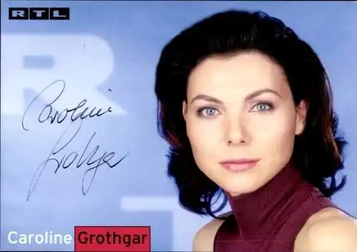 Ak Schauspielerin Caroline Grothgar, Portrait, Autogramm, RTL
