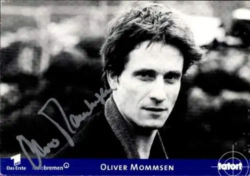 Ak Schauspieler Oliver Mommsen, Portrait, Autogramm, ARD, Film Tatort
