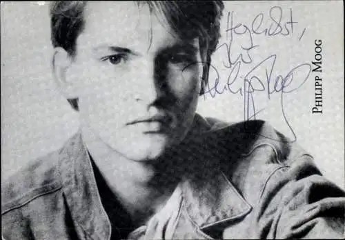 Ak Schauspieler Philipp Moog, Portrait, Autogramm