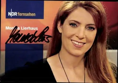 Ak Schauspielerin Monica Lierhaus, Portrait, Autogramm, NDR fernsehen