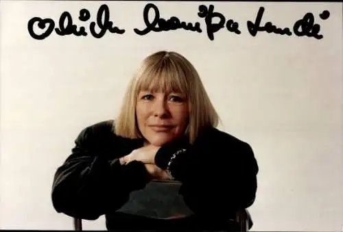 Ak Schauspielerin Monika Lundi, Portrait, Autogramm