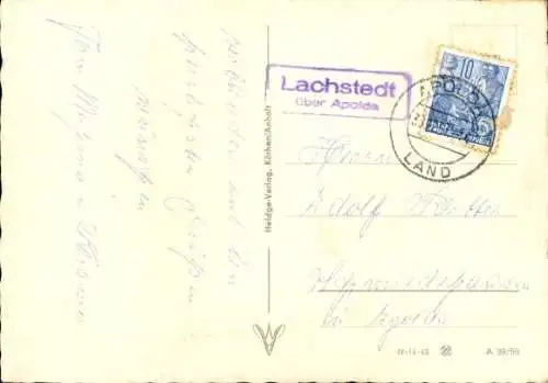 Ak Glückwunsch Neujahr, Winterlandschaft, Waldweg