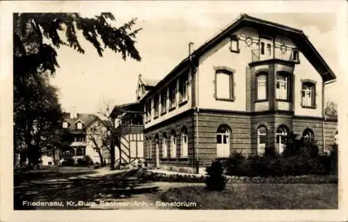 Ak Friedensau Möckern Jerichower Land, Sanatorium