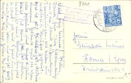 Ak Carolagrün Auerbach im Vogtland, Heilstätte